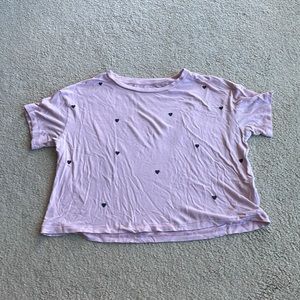 💜5 for $25 Pink Victoria Secret pink heart cropped tee